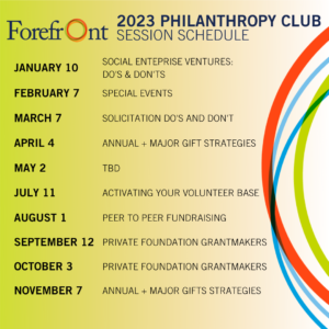 Philanthropy Club schedule