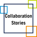 A button that says "collaboration stories" and links to https://sustainedcollab.org/collaboration-stories/